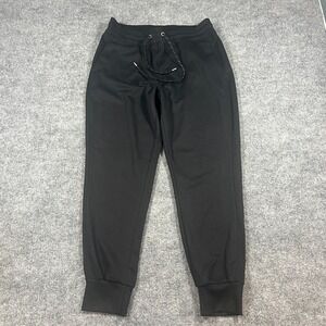 Free Country Jogger Pants Unisex Large Black Stretch Drawstring Tapered Leg